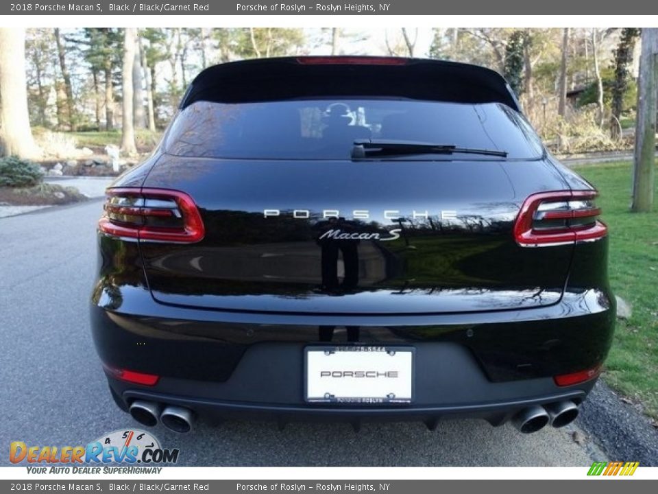 2018 Porsche Macan S Black / Black/Garnet Red Photo #6