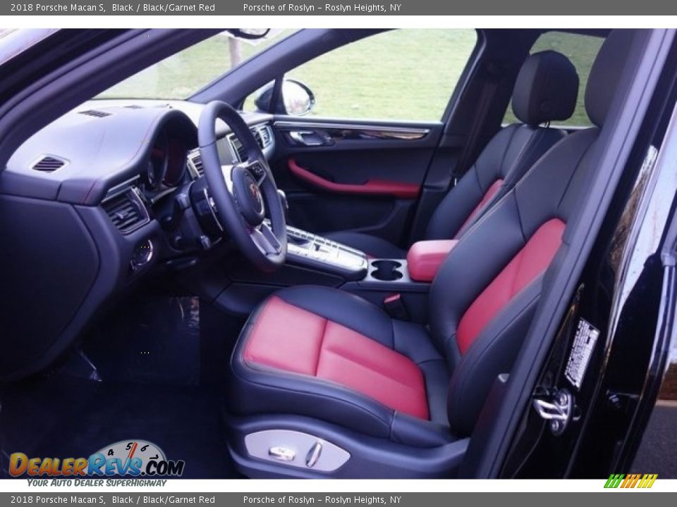 2018 Porsche Macan S Black / Black/Garnet Red Photo #11