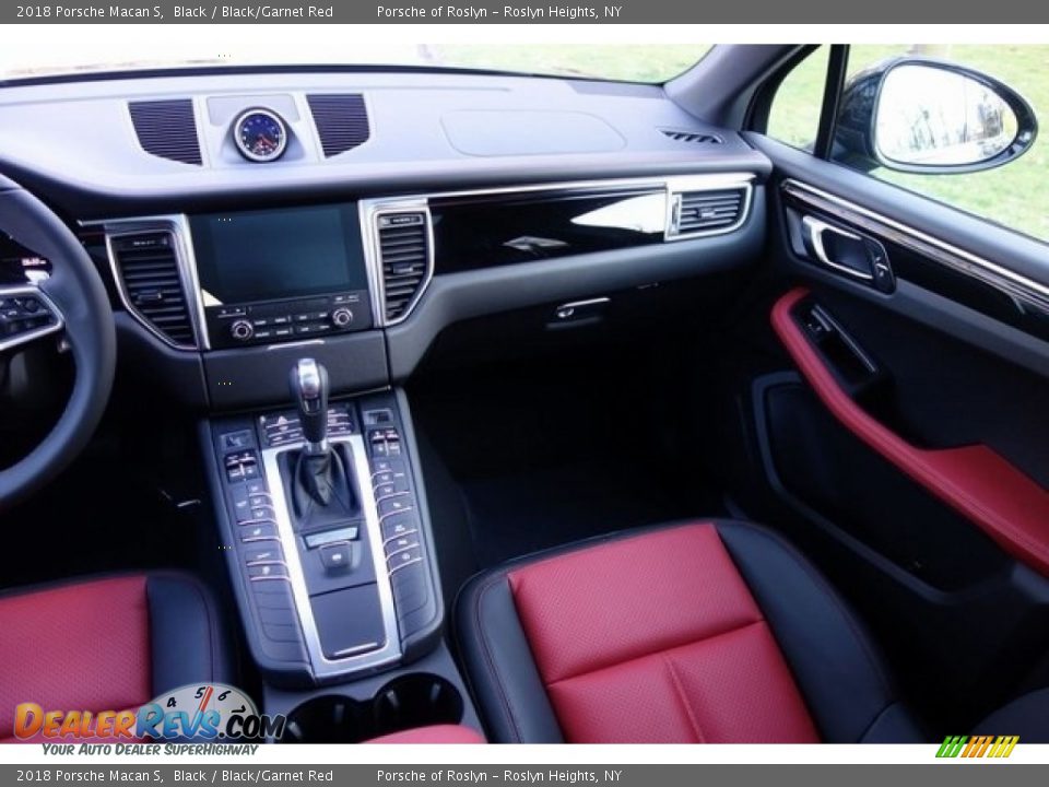 2018 Porsche Macan S Black / Black/Garnet Red Photo #14