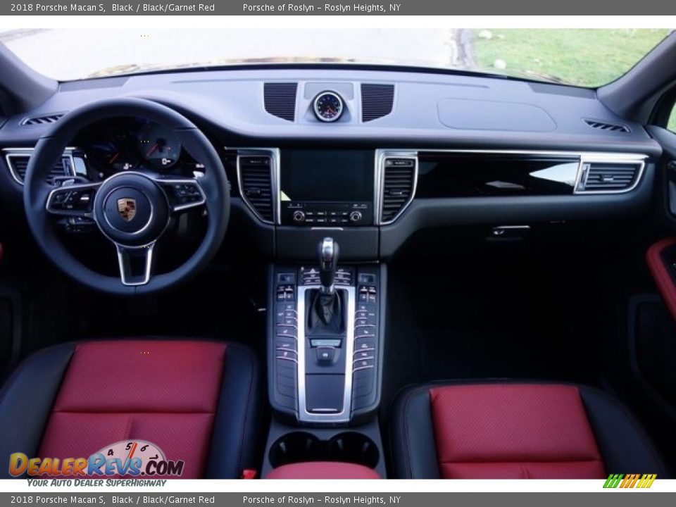 2018 Porsche Macan S Black / Black/Garnet Red Photo #15