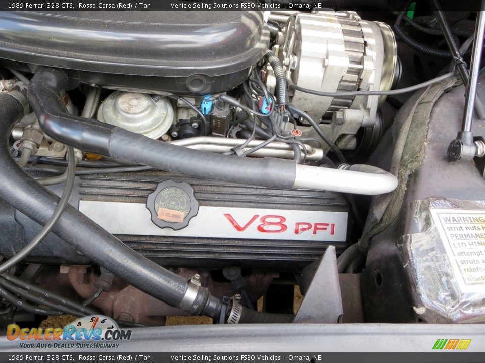1989 Ferrari 328 GTS 3.2 Liter DOHC 32-Valve V8 Engine Photo #8