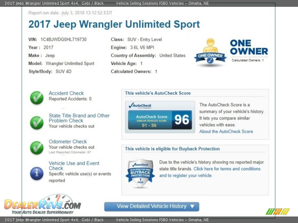2017 Jeep Wrangler Unlimited Sport 4x4 Gobi / Black Photo #2