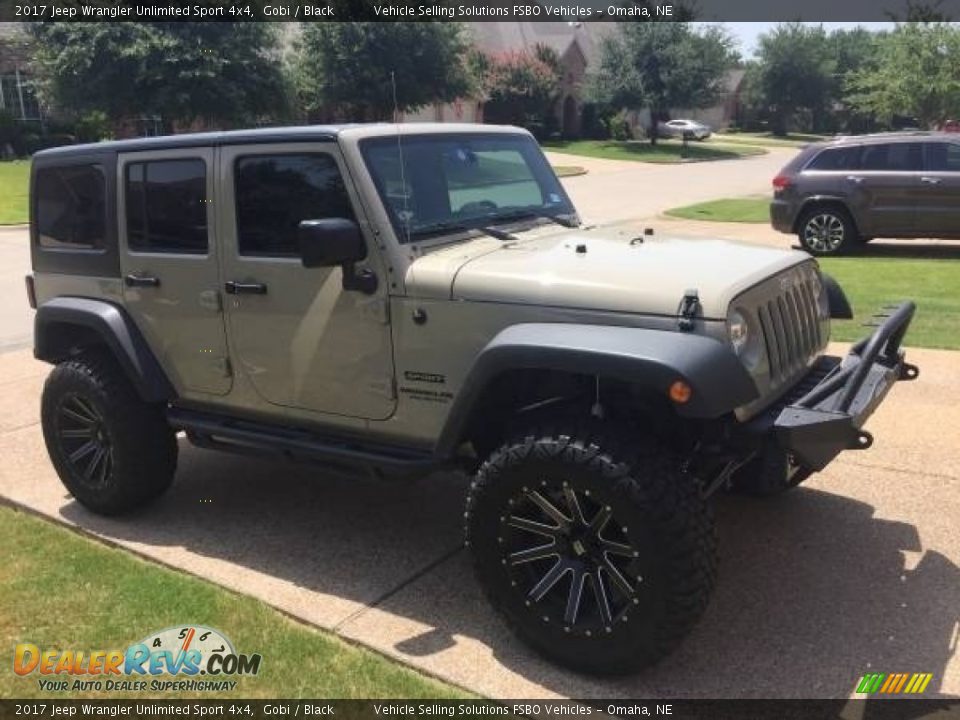 2017 Jeep Wrangler Unlimited Sport 4x4 Gobi / Black Photo #4