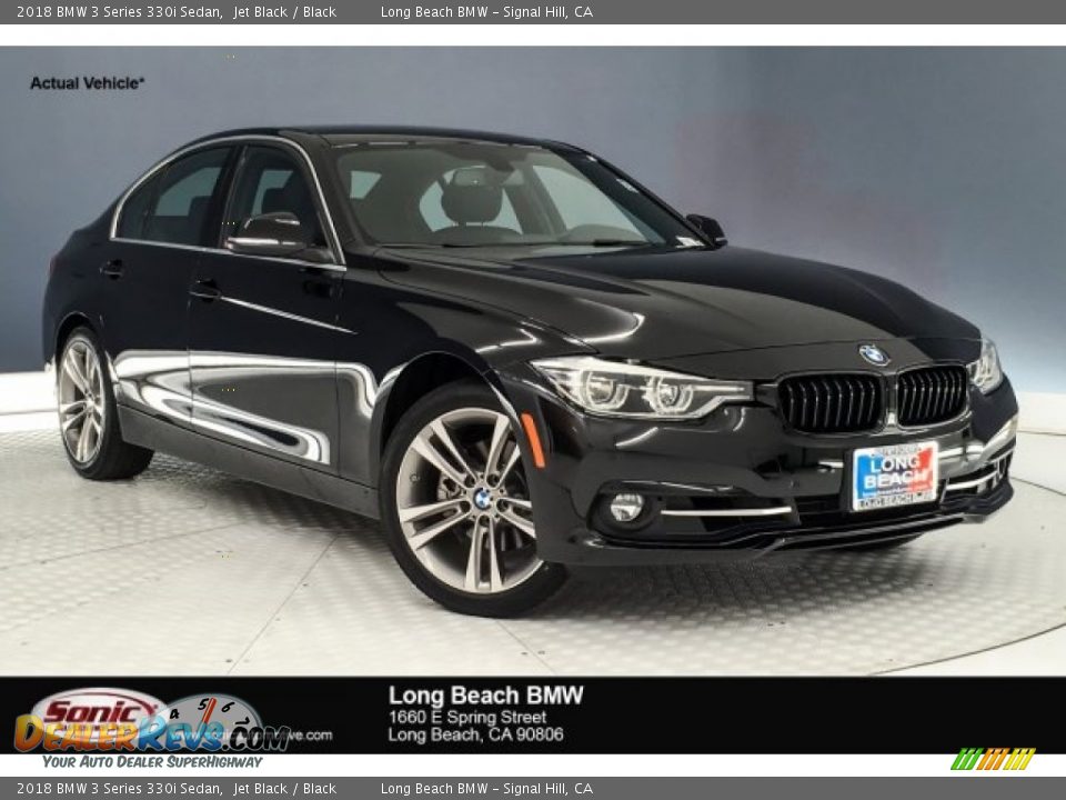 2018 BMW 3 Series 330i Sedan Jet Black / Black Photo #1