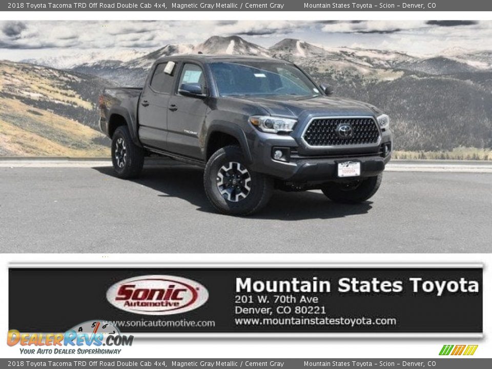 2018 Toyota Tacoma TRD Off Road Double Cab 4x4 Magnetic Gray Metallic / Cement Gray Photo #1
