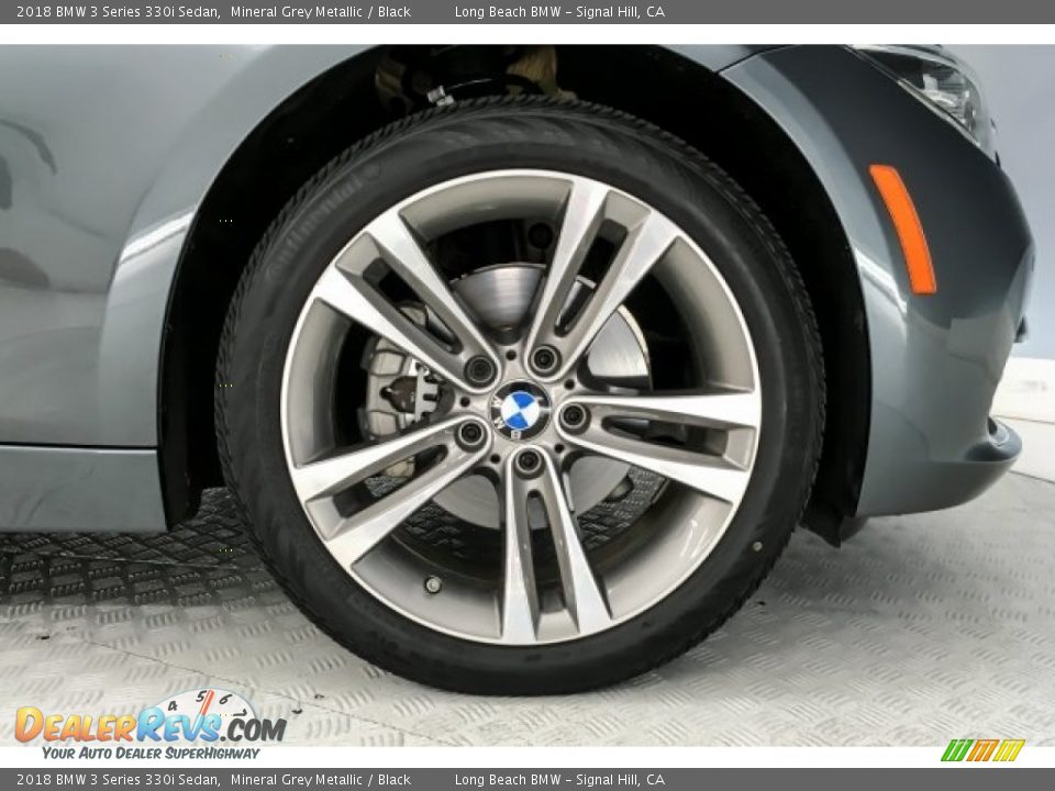 2018 BMW 3 Series 330i Sedan Mineral Grey Metallic / Black Photo #8
