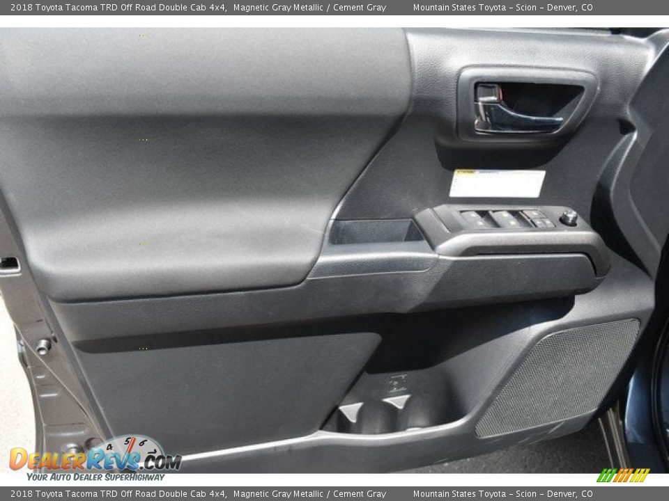 2018 Toyota Tacoma TRD Off Road Double Cab 4x4 Magnetic Gray Metallic / Cement Gray Photo #20