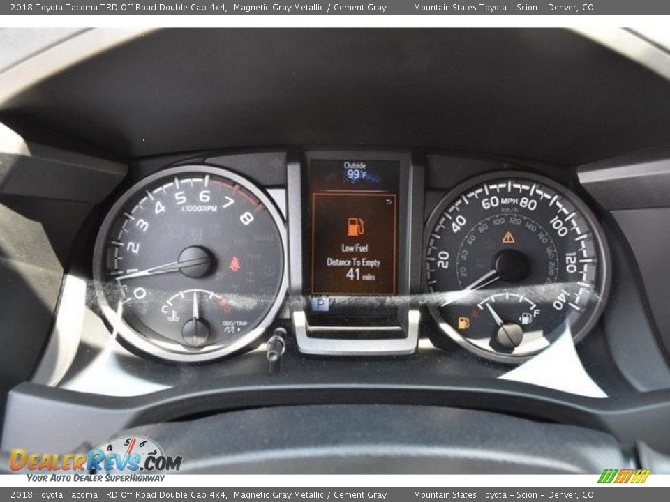 2018 Toyota Tacoma TRD Off Road Double Cab 4x4 Magnetic Gray Metallic / Cement Gray Photo #28