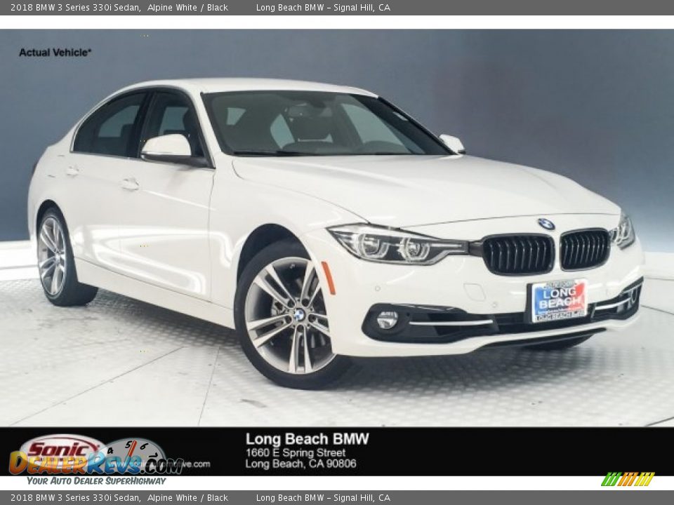 2018 BMW 3 Series 330i Sedan Alpine White / Black Photo #1