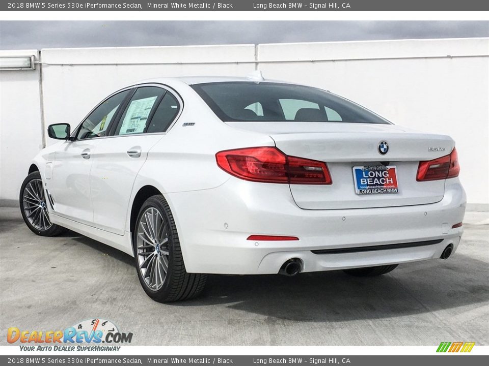 2018 BMW 5 Series 530e iPerfomance Sedan Mineral White Metallic / Black Photo #3