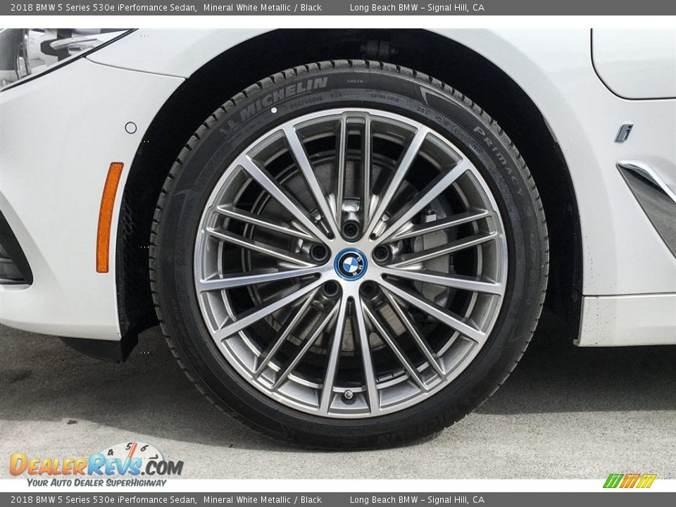 2018 BMW 5 Series 530e iPerfomance Sedan Mineral White Metallic / Black Photo #9