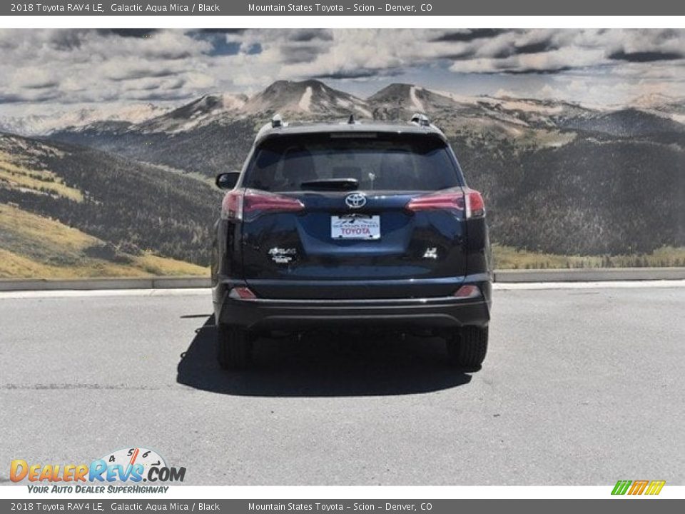 2018 Toyota RAV4 LE Galactic Aqua Mica / Black Photo #4