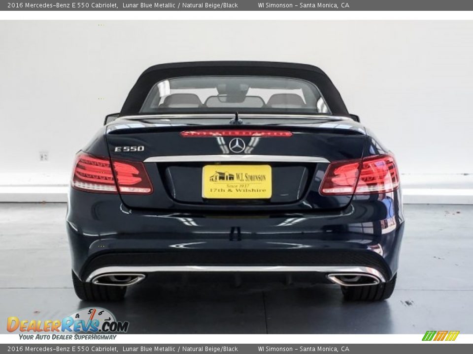2016 Mercedes-Benz E 550 Cabriolet Lunar Blue Metallic / Natural Beige/Black Photo #3