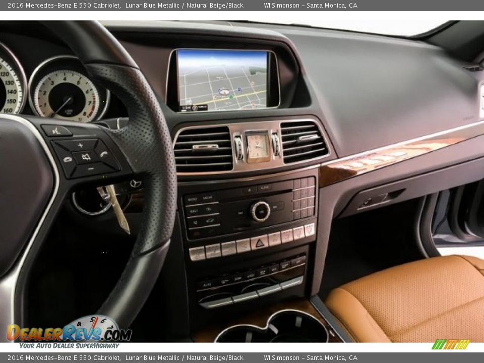 2016 Mercedes-Benz E 550 Cabriolet Lunar Blue Metallic / Natural Beige/Black Photo #5