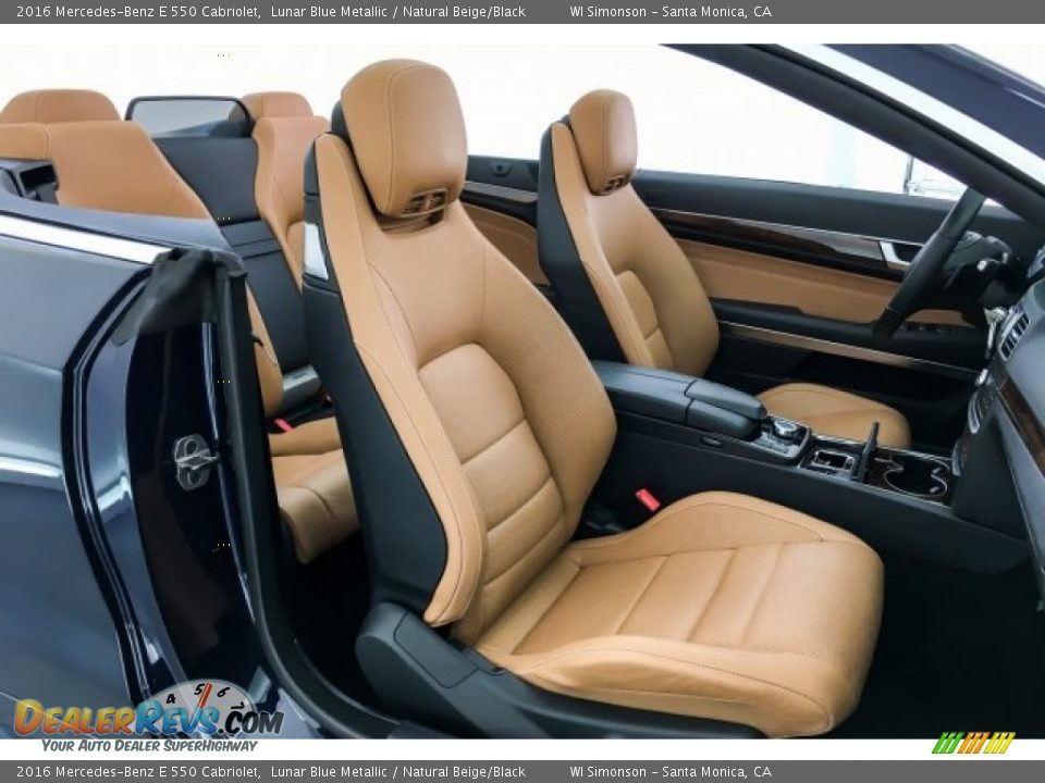 2016 Mercedes-Benz E 550 Cabriolet Lunar Blue Metallic / Natural Beige/Black Photo #6