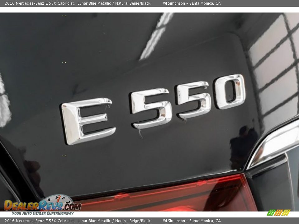 2016 Mercedes-Benz E 550 Cabriolet Lunar Blue Metallic / Natural Beige/Black Photo #7