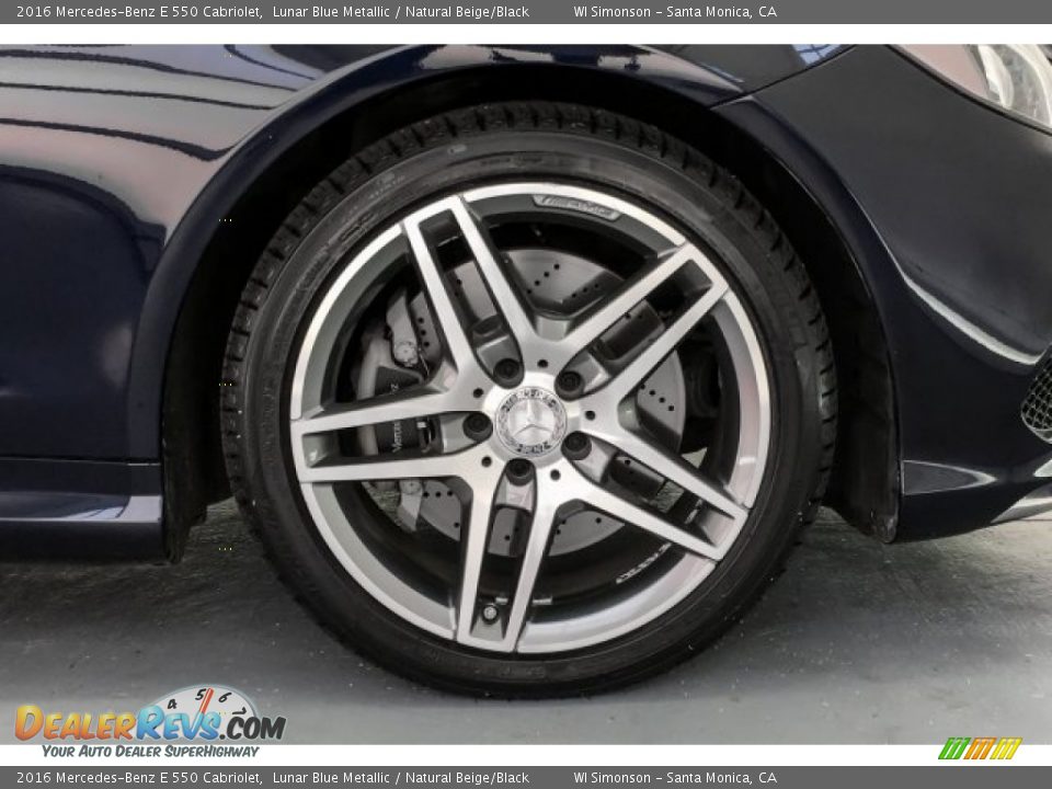 2016 Mercedes-Benz E 550 Cabriolet Lunar Blue Metallic / Natural Beige/Black Photo #8