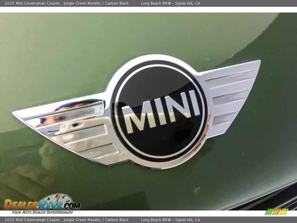 2015 Mini Countryman Cooper Jungle Green Metallic / Carbon Black Photo #7