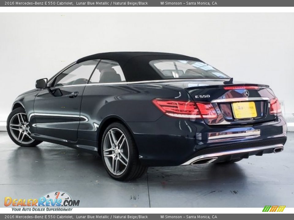 2016 Mercedes-Benz E 550 Cabriolet Lunar Blue Metallic / Natural Beige/Black Photo #10
