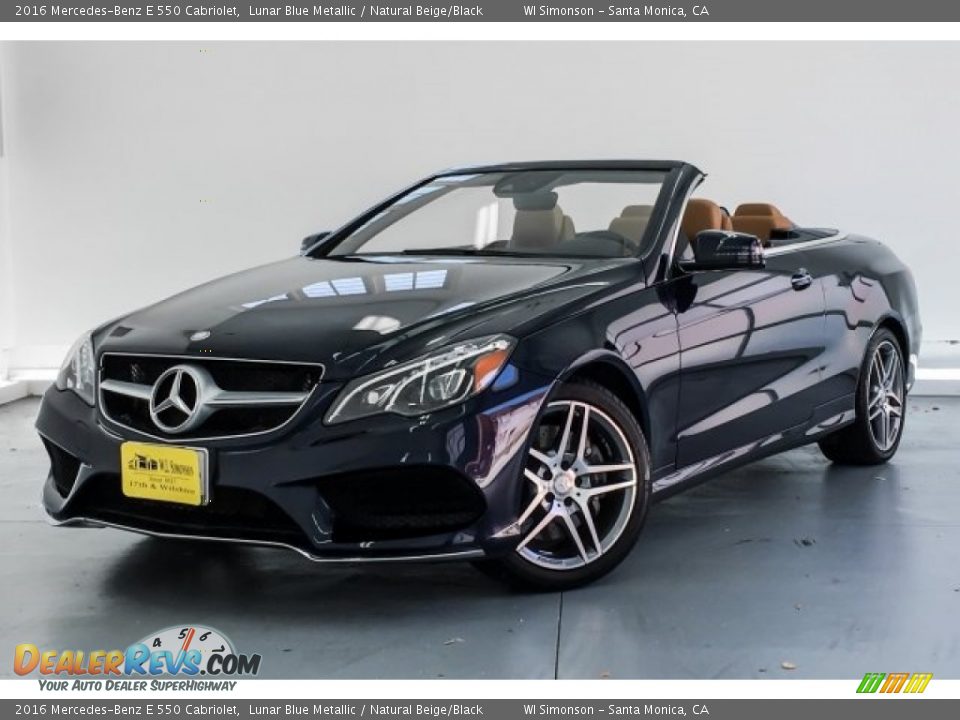 2016 Mercedes-Benz E 550 Cabriolet Lunar Blue Metallic / Natural Beige/Black Photo #13