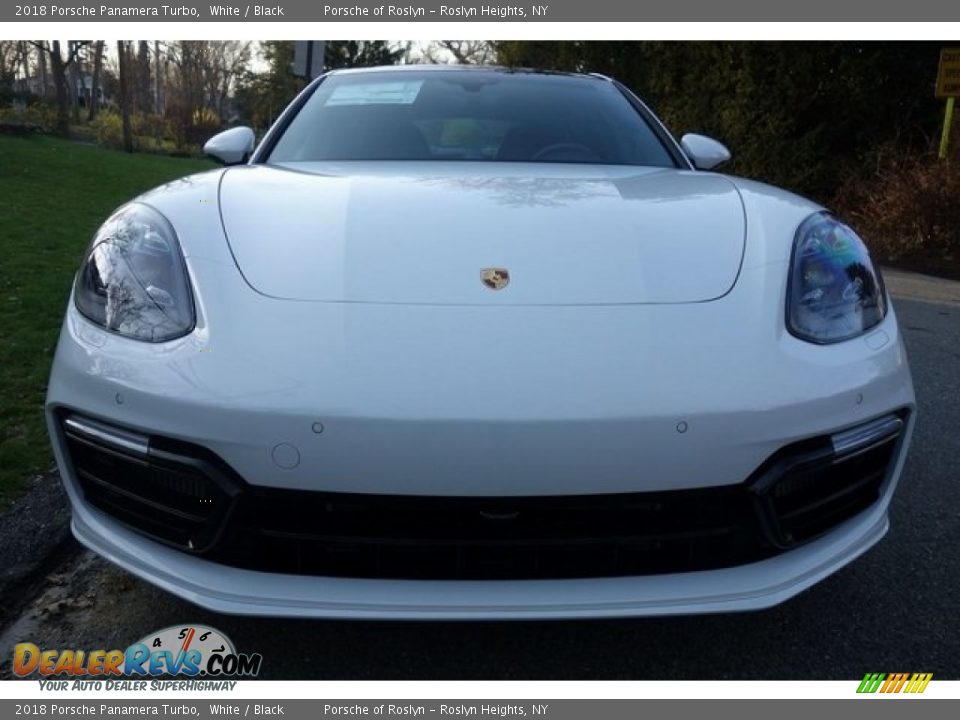 2018 Porsche Panamera Turbo White / Black Photo #2