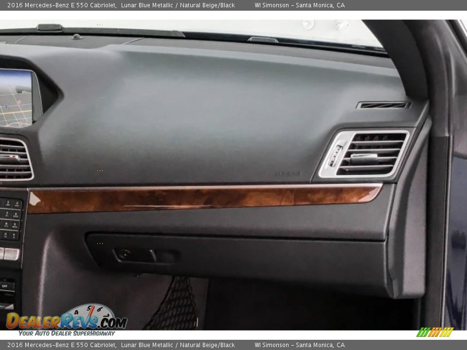 2016 Mercedes-Benz E 550 Cabriolet Lunar Blue Metallic / Natural Beige/Black Photo #27