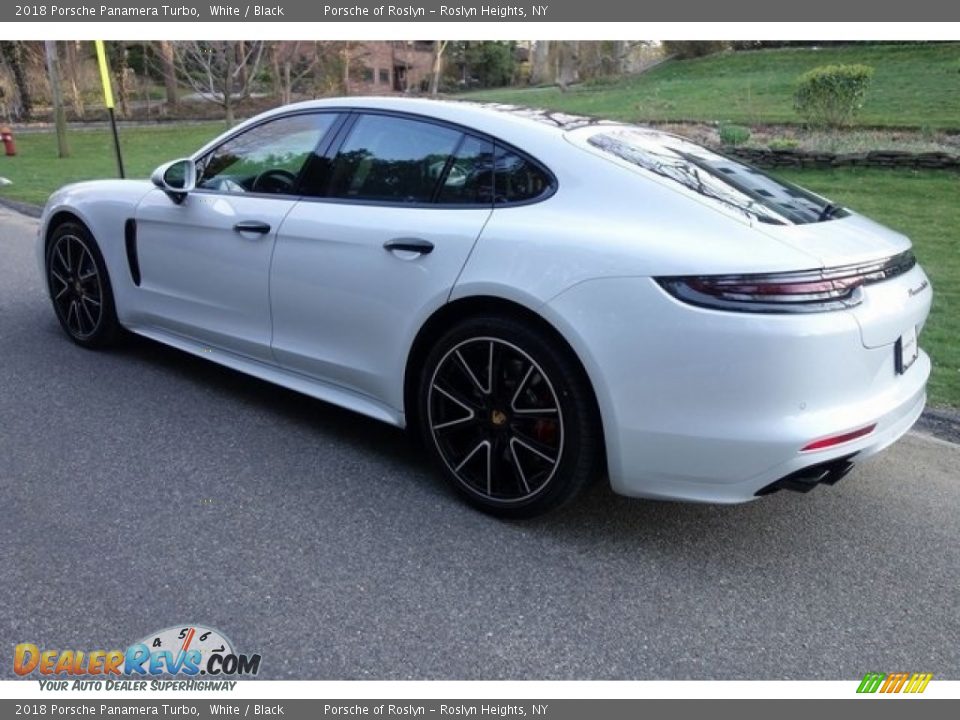 2018 Porsche Panamera Turbo White / Black Photo #5