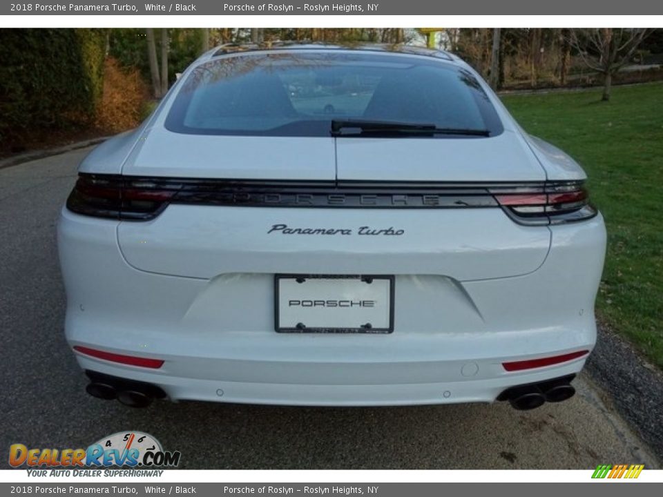 2018 Porsche Panamera Turbo White / Black Photo #6