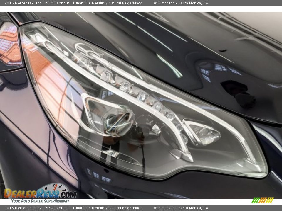 2016 Mercedes-Benz E 550 Cabriolet Lunar Blue Metallic / Natural Beige/Black Photo #31
