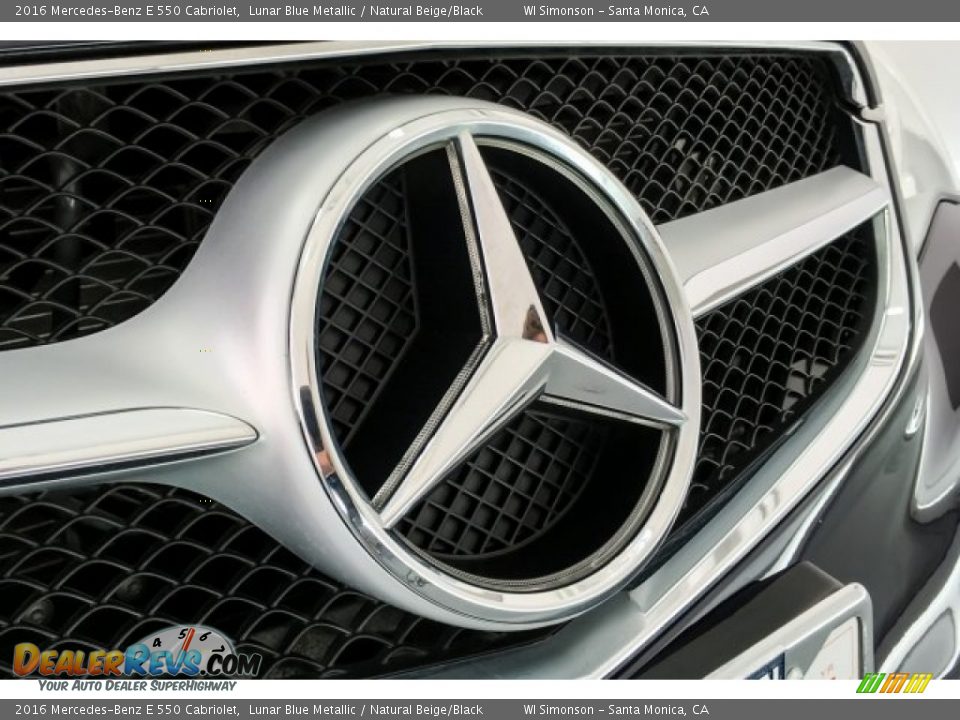 2016 Mercedes-Benz E 550 Cabriolet Lunar Blue Metallic / Natural Beige/Black Photo #32