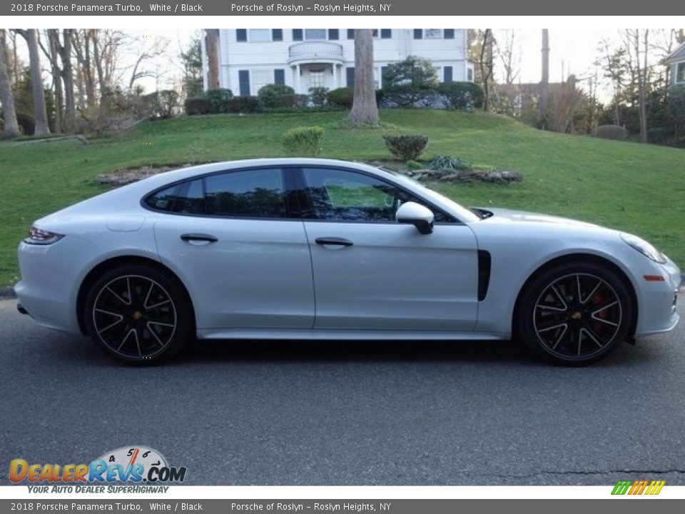 2018 Porsche Panamera Turbo White / Black Photo #8