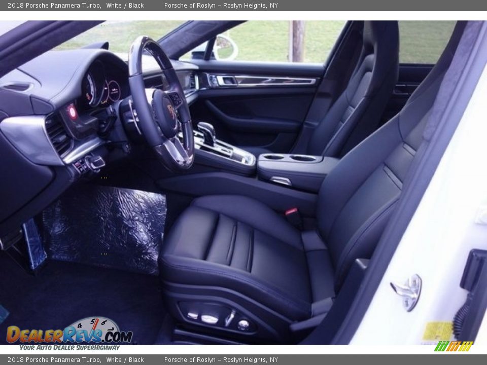 2018 Porsche Panamera Turbo White / Black Photo #13