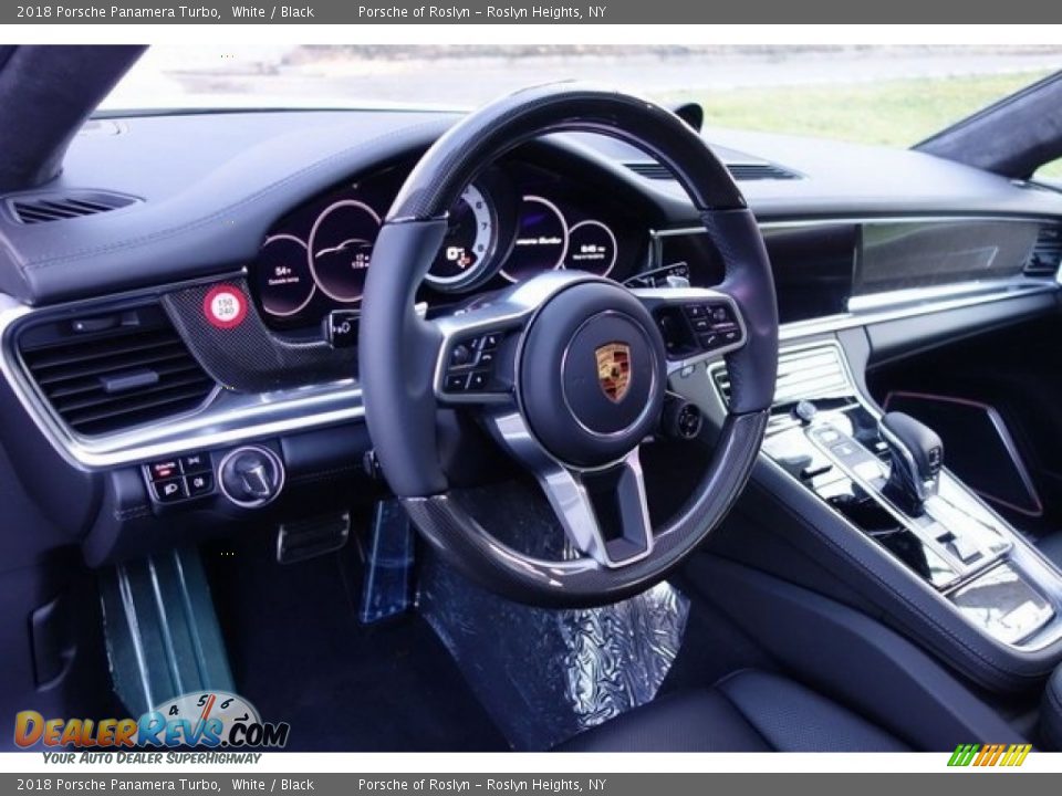 2018 Porsche Panamera Turbo White / Black Photo #14