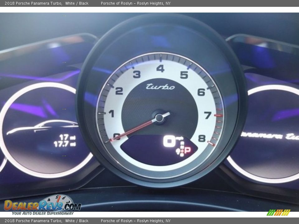 2018 Porsche Panamera Turbo White / Black Photo #22