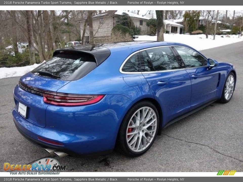 2018 Porsche Panamera Turbo Sport Turismo Sapphire Blue Metallic / Black Photo #7