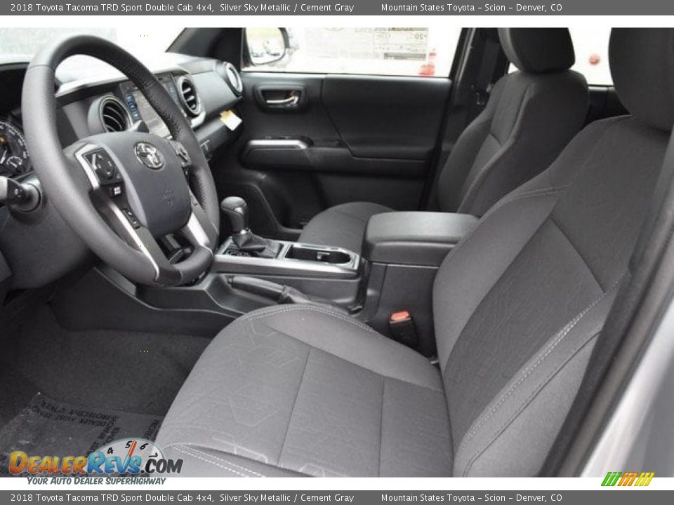2018 Toyota Tacoma TRD Sport Double Cab 4x4 Silver Sky Metallic / Cement Gray Photo #6