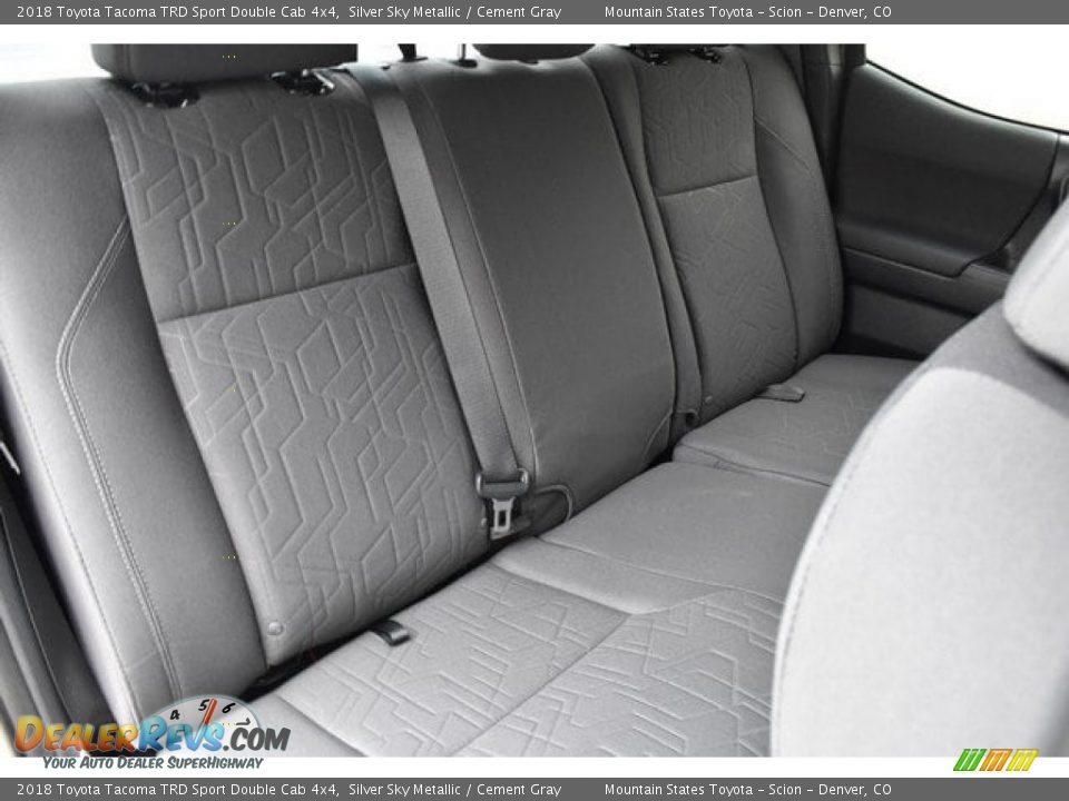 2018 Toyota Tacoma TRD Sport Double Cab 4x4 Silver Sky Metallic / Cement Gray Photo #19