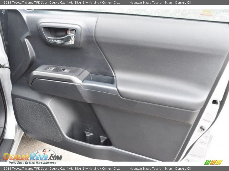 2018 Toyota Tacoma TRD Sport Double Cab 4x4 Silver Sky Metallic / Cement Gray Photo #22