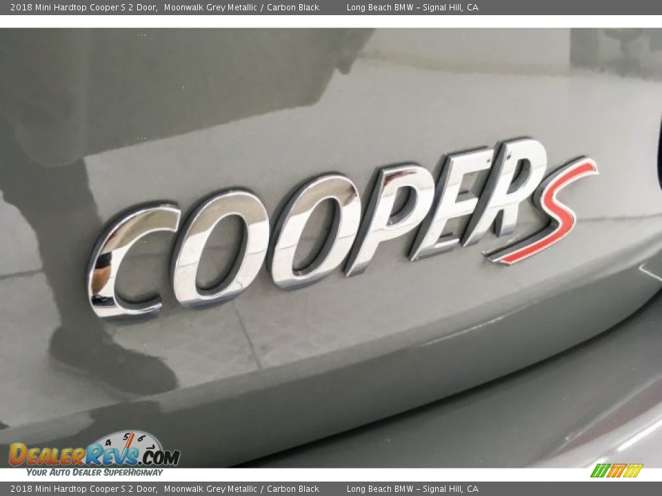 2018 Mini Hardtop Cooper S 2 Door Moonwalk Grey Metallic / Carbon Black Photo #7