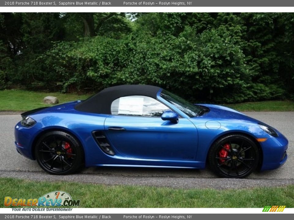 Sapphire Blue Metallic 2018 Porsche 718 Boxster S Photo #3