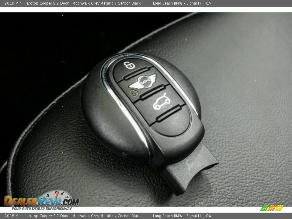 2018 Mini Hardtop Cooper S 2 Door Moonwalk Grey Metallic / Carbon Black Photo #11