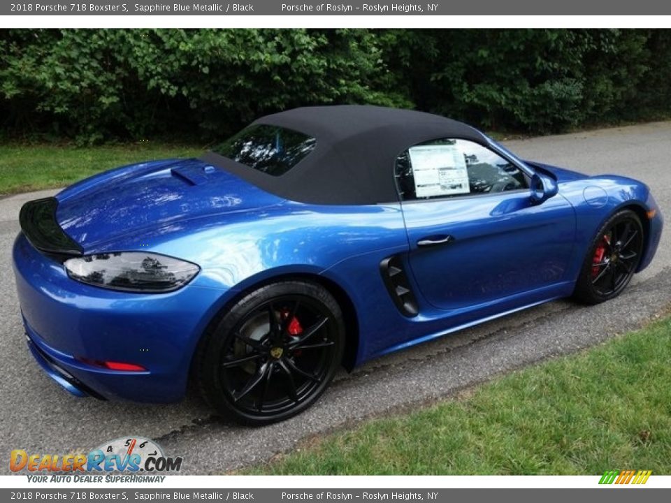 2018 Porsche 718 Boxster S Sapphire Blue Metallic / Black Photo #4