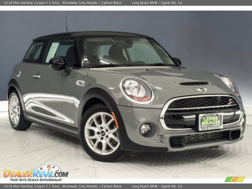 2018 Mini Hardtop Cooper S 2 Door Moonwalk Grey Metallic / Carbon Black Photo #12