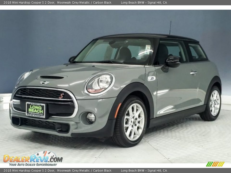 2018 Mini Hardtop Cooper S 2 Door Moonwalk Grey Metallic / Carbon Black Photo #13