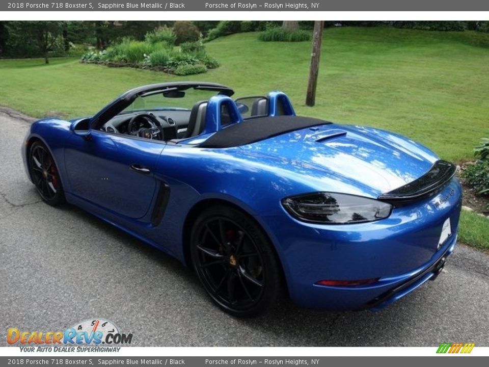 2018 Porsche 718 Boxster S Sapphire Blue Metallic / Black Photo #6