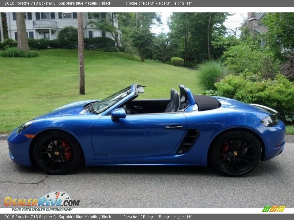 2018 Porsche 718 Boxster S Sapphire Blue Metallic / Black Photo #7