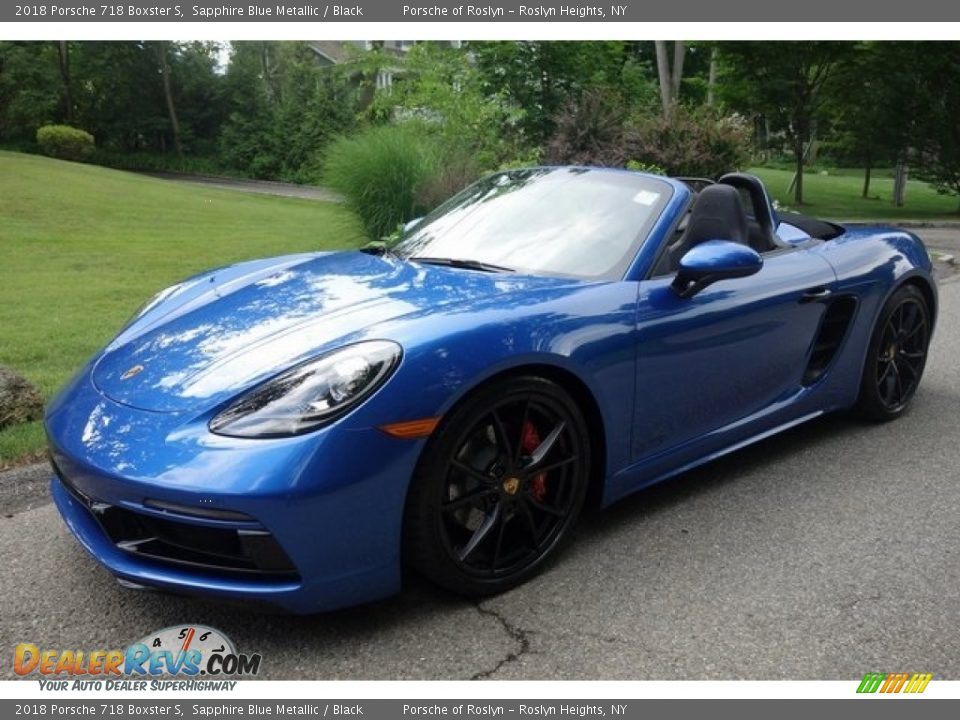 2018 Porsche 718 Boxster S Sapphire Blue Metallic / Black Photo #8