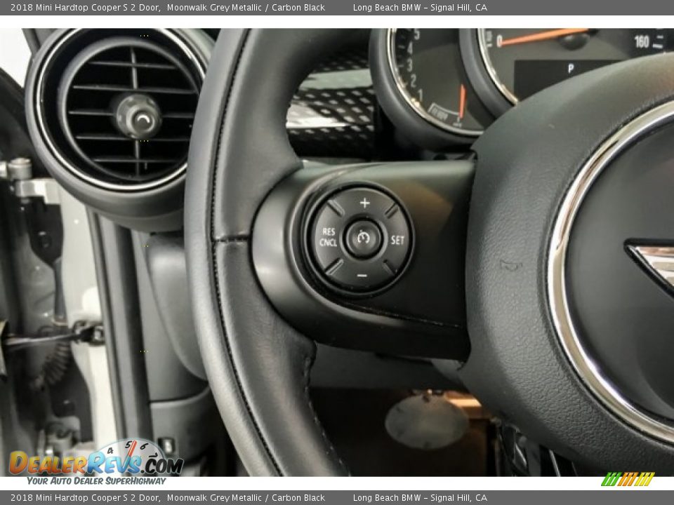 2018 Mini Hardtop Cooper S 2 Door Moonwalk Grey Metallic / Carbon Black Photo #16