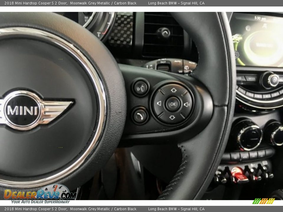 2018 Mini Hardtop Cooper S 2 Door Moonwalk Grey Metallic / Carbon Black Photo #17