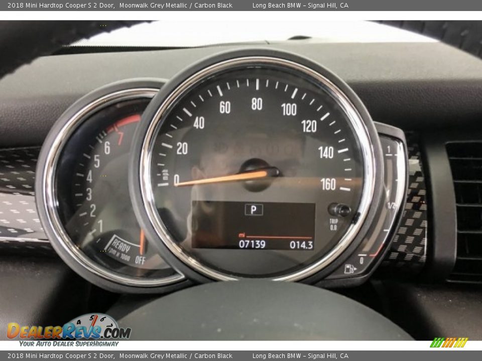 2018 Mini Hardtop Cooper S 2 Door Moonwalk Grey Metallic / Carbon Black Photo #18